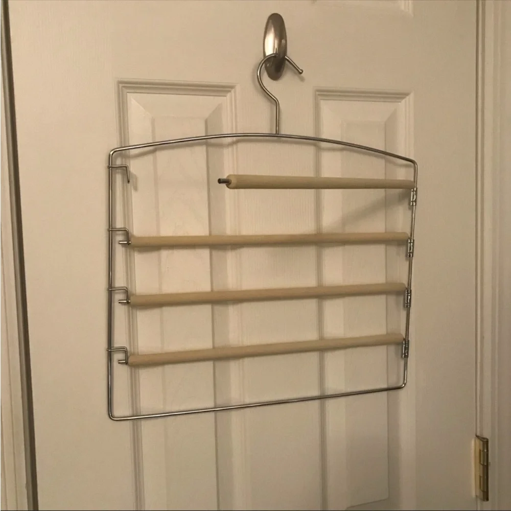 👖 hanger - 5 bars holds 5 pants! Closet space saver!